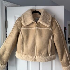 Abercrombie & Fitch Tan Teddy Jacket